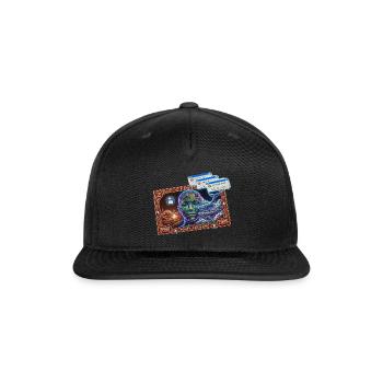 Futuristic Neon Journey - Snapback Baseball Cap - black - Front