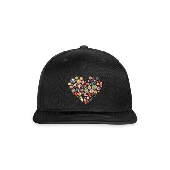 Love Sewing - Snapback Baseball Cap - black - Front