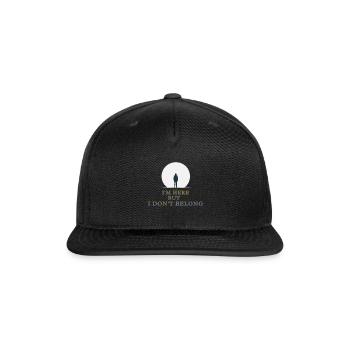 Lonely Shadow Quote Tee - Snapback Baseball Cap - black - Front