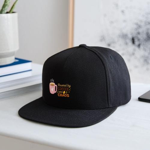 Powered by Coffee and Chaos - Snapback Baseball Cap