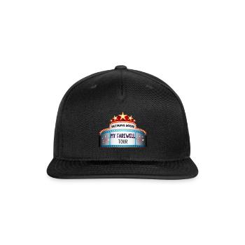Cool Retiring Soon Farewell Funny Sarcastic Retire - Snapback Baseball Cap - black - Front