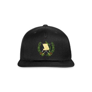Coat of Arms of Guatemala - Snapback Baseball Cap - black - Front