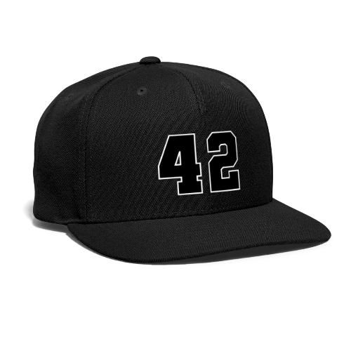 Varsity Number 42 Sports Style - Snapback Baseball Cap