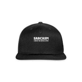 SARCASM SERVICES - Snapback Baseball Cap - black - Front