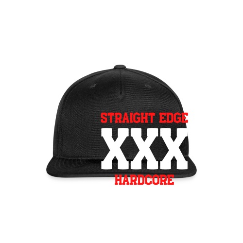 Straight Edge XXX Hardcore - Snapback Baseball Cap