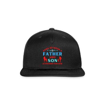 Father and son - Snapback Baseball Cap - black - Front