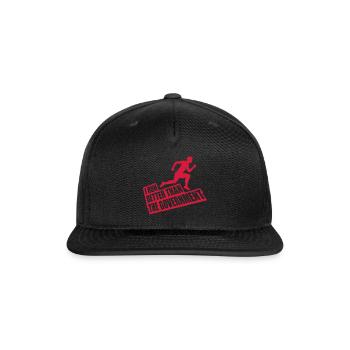 run better than government - Snapback Baseball Cap - black - Front