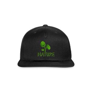 NATURE - Snapback Baseball Cap - black - Front