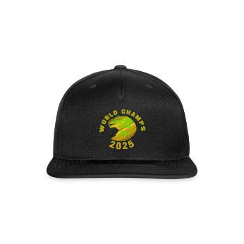 eagles world champions 2025 shirt - Snapback Baseball Cap - black - Front