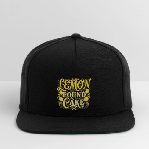 Lemon Pound Cake Vintage Flourish - Snapback Baseball Cap