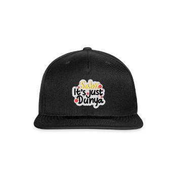 Sabri It's Just Dunya - Snapback Baseball Cap - black - Front