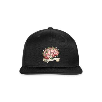 Anatomical Brain with Ivy - Crown of Consciousness - Snapback Baseball Cap - black - Front