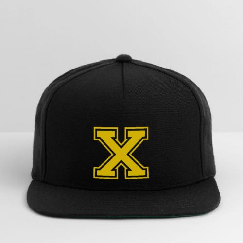 Letter X – Capital Athletic Alphabet Monogram - Snapback Baseball Cap