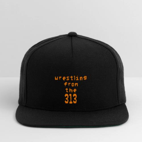 Wrestling from the 313 (orange) - Snapback Baseball Cap