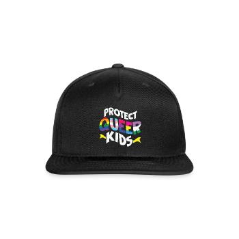 Protect Queer Kids - Snapback Baseball Cap - black - Front