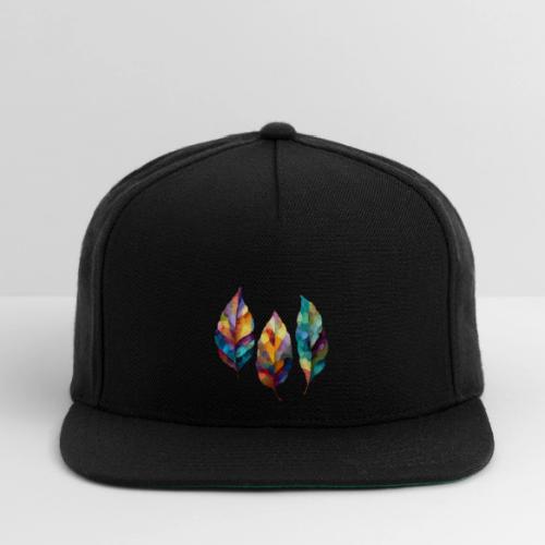 Art: Colorful Leaf Harmony - Snapback Baseball Cap