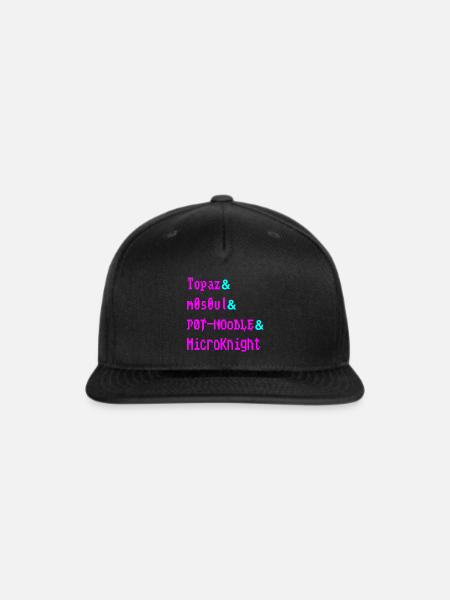 Old school Amiga fonts - Snapback Baseball Cap - black