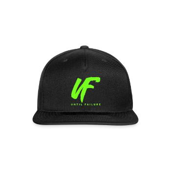 Neon UF Until Failure Graffiti - Snapback Baseball Cap - black - Front