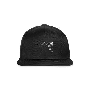 Dandelion Breeze Flight - Snapback Baseball Cap - black - Front