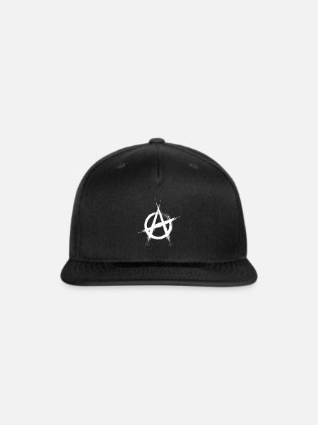 Anarchy symbol - Snapback Baseball Cap - black