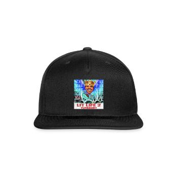LIT LIFE 2 ALBUM COVER - Snapback Baseball Cap - black - Front