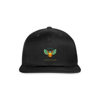 Guardian of the Sun Beetle - Snapback Baseball Cap - black - Front