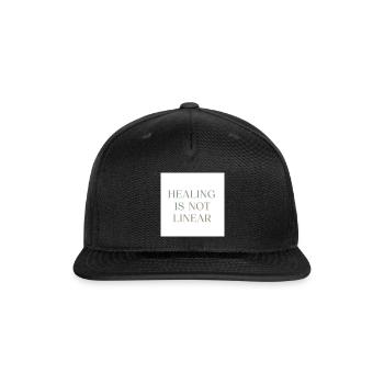 Healing Is Not Linear - Snapback Baseball Cap - black - Front