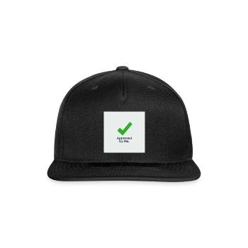 Approved by Me Checkmark - Snapback Baseball Cap - black - Front