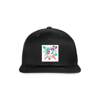 Sweet 67 Neon Candy Shield - Snapback Baseball Cap - black - Front