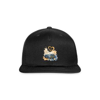 Love Has Four Paws Watercolor Dog Love - Snapback Baseball Cap - black - Front