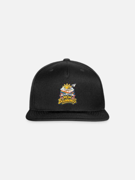 New Beginnings: Notes & Books - Snapback Baseball Cap - black