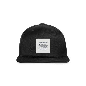 Halloween Small Talk Scarier Than Ghosts Introvert - Snapback Baseball Cap - black - Front