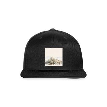 Silent Reindeer Moss - Snapback Baseball Cap - black - Front