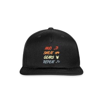 Motocross Routine - Snapback Baseball Cap - black - Front