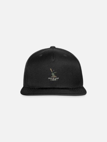 Leaf by Leaf I Grow - Snapback Baseball Cap - black