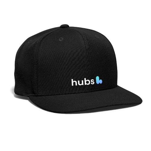 Hubs Logo White - Snapback Baseball Cap