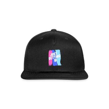Just Getting Bi - Snapback Baseball Cap - black - Front