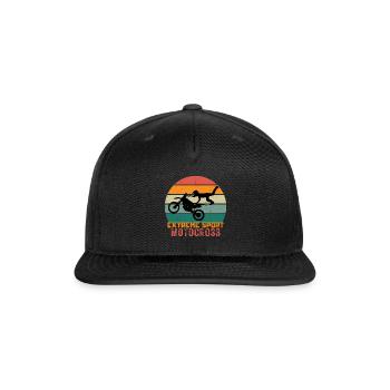 EXTREME SPORT MOTOCROSS - Snapback Baseball Cap - black - Front