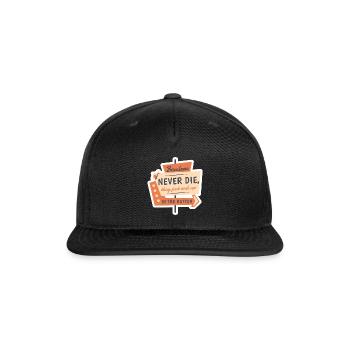bowlers never die, they just end up in the gutter - Snapback Baseball Cap - black - Front