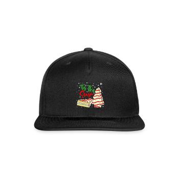 Tis The Season Christmas Tree Cakes Debbie - Snapback Baseball Cap - black - Front