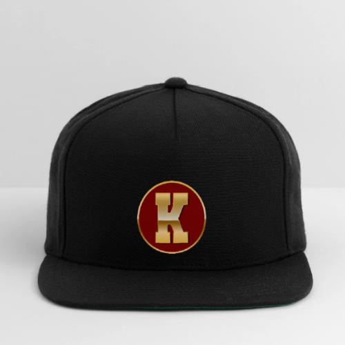 Letter K – Capital Varsity Alphabet Monogram - Snapback Baseball Cap