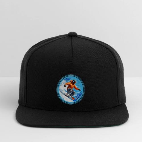 Snowboarding Motion - Snapback Baseball Cap
