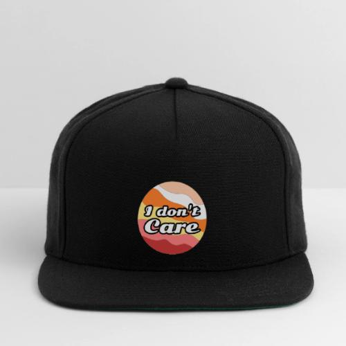 I Don’t Care Vibes - Snapback Baseball Cap