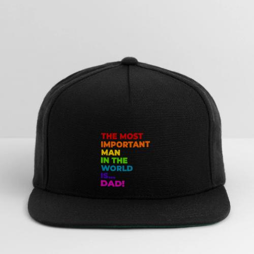 Dad: The Most Important Man in the World - Snapback Baseball Cap