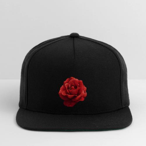 Rose: Crimson Dew Bloom - Snapback Baseball Cap