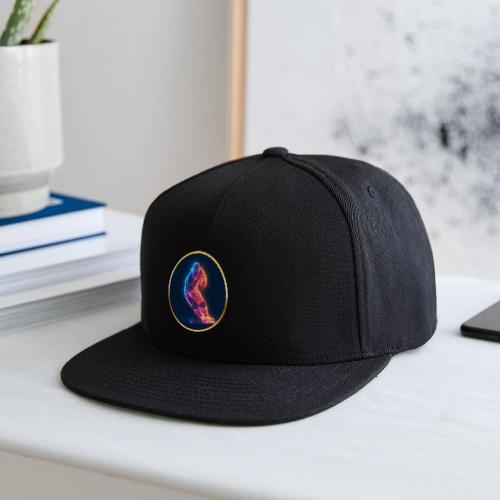 Hockey: Neon Hockey Sketch - Snapback Baseball Cap