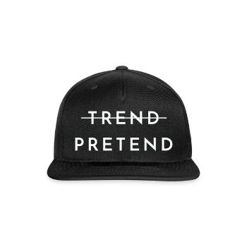 Trend Pretend - Snapback Baseball Cap - black - Front