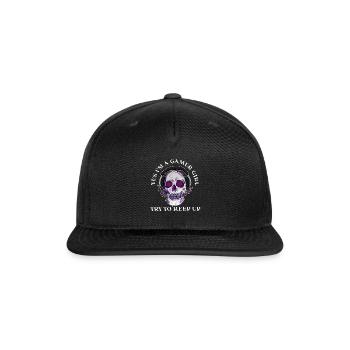 YES I'M A GAMER GIRL TRY TO KEEP UP - Snapback Baseball Cap - black - Front