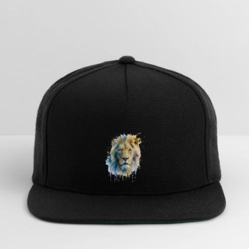 Splash-Art Lion Face - Snapback Baseball Cap