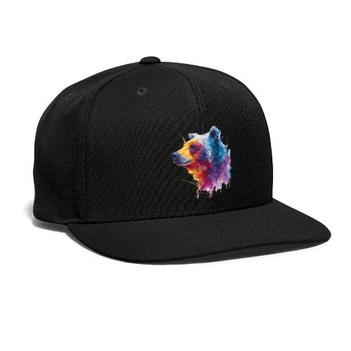 Watercolor Bear Portrait - Snapback Baseball Cap